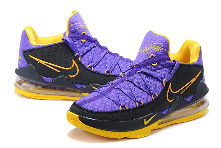 2020 Nike Lebron James 17 Low Purple Yellow Black